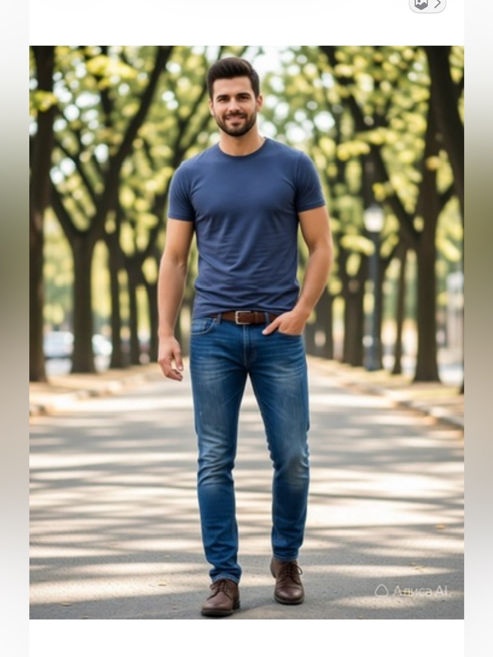 Philipp Plein Men's Slim Jeans in Medium Blue 31/34